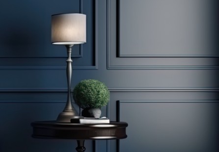 blue-armchair-against-blue-wall-living-room-interior-elegant-interior-design-with-copy-space-ai-generative